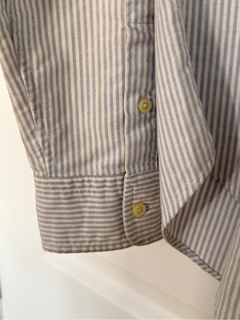 Ralph Lauren Classic Fit Blue White Stripe Oxford Button Down Shirt Women's Sz 6 - Picture 6 of 6
